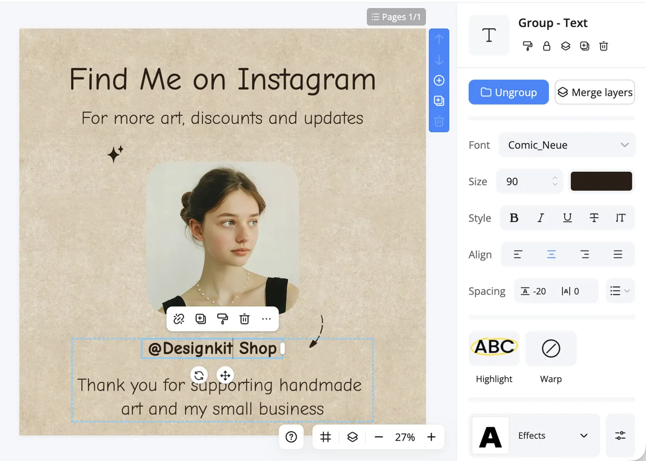 create social graphics
