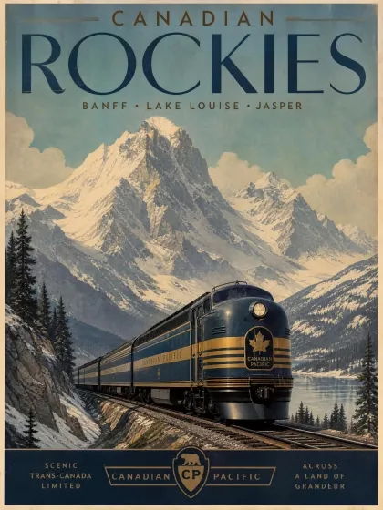 canada travel poster