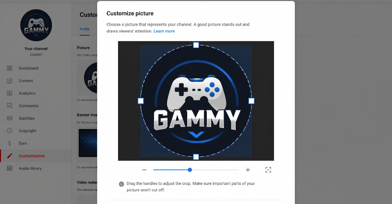 Center your logo to avoid cropping