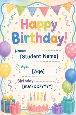 ai generated birthday party poster
