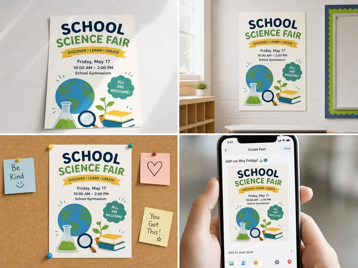 AI Making Posters for Print, Walls, and Online Sharing