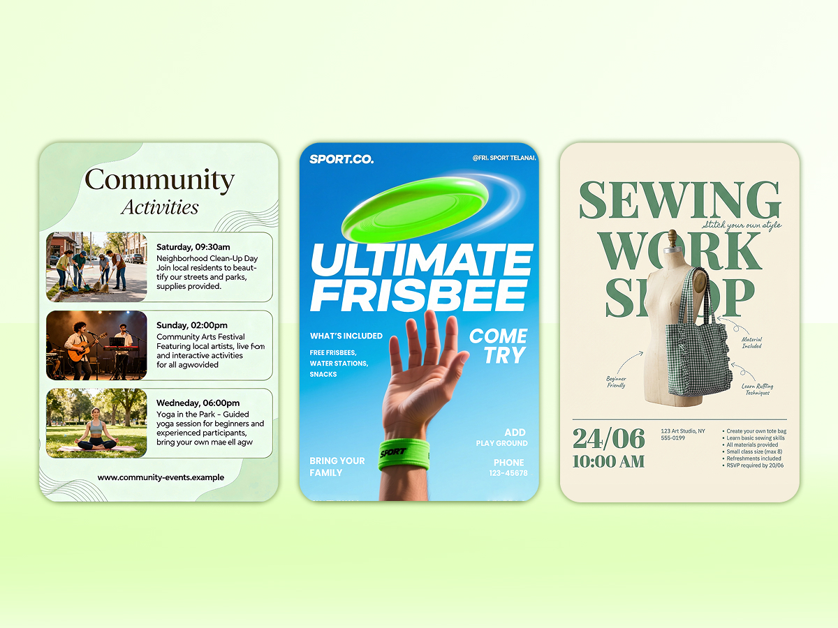 Elegant flyer layouts for spas, salons, and wellness studios created with X-Design.