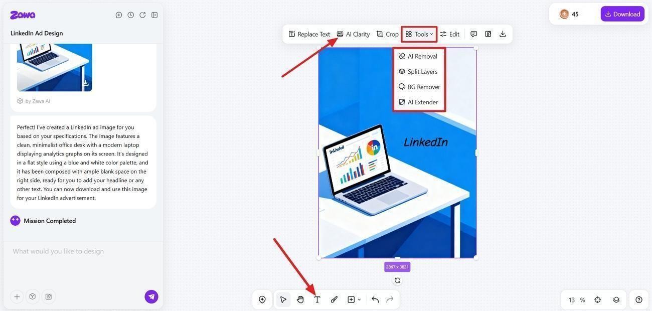 enhance edit generated zawa output