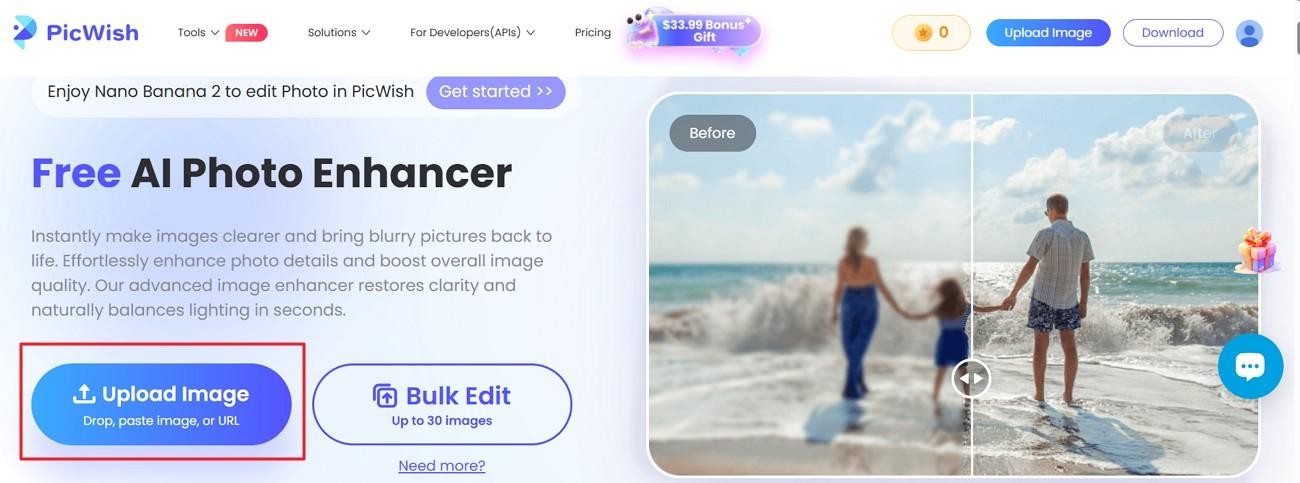 upload image to picwish