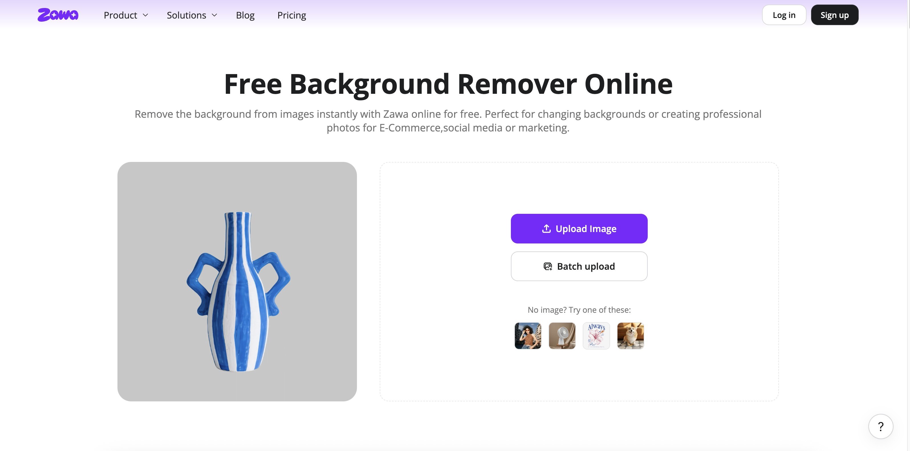 Zawa background remover