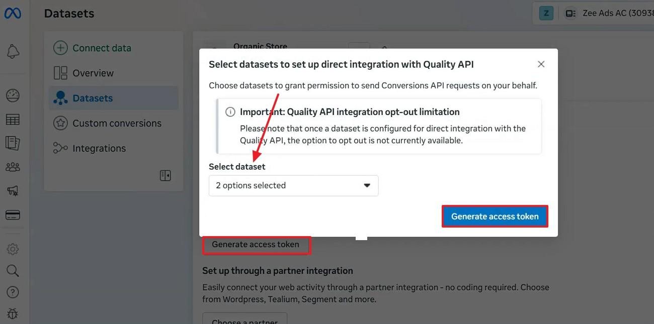 generate access token