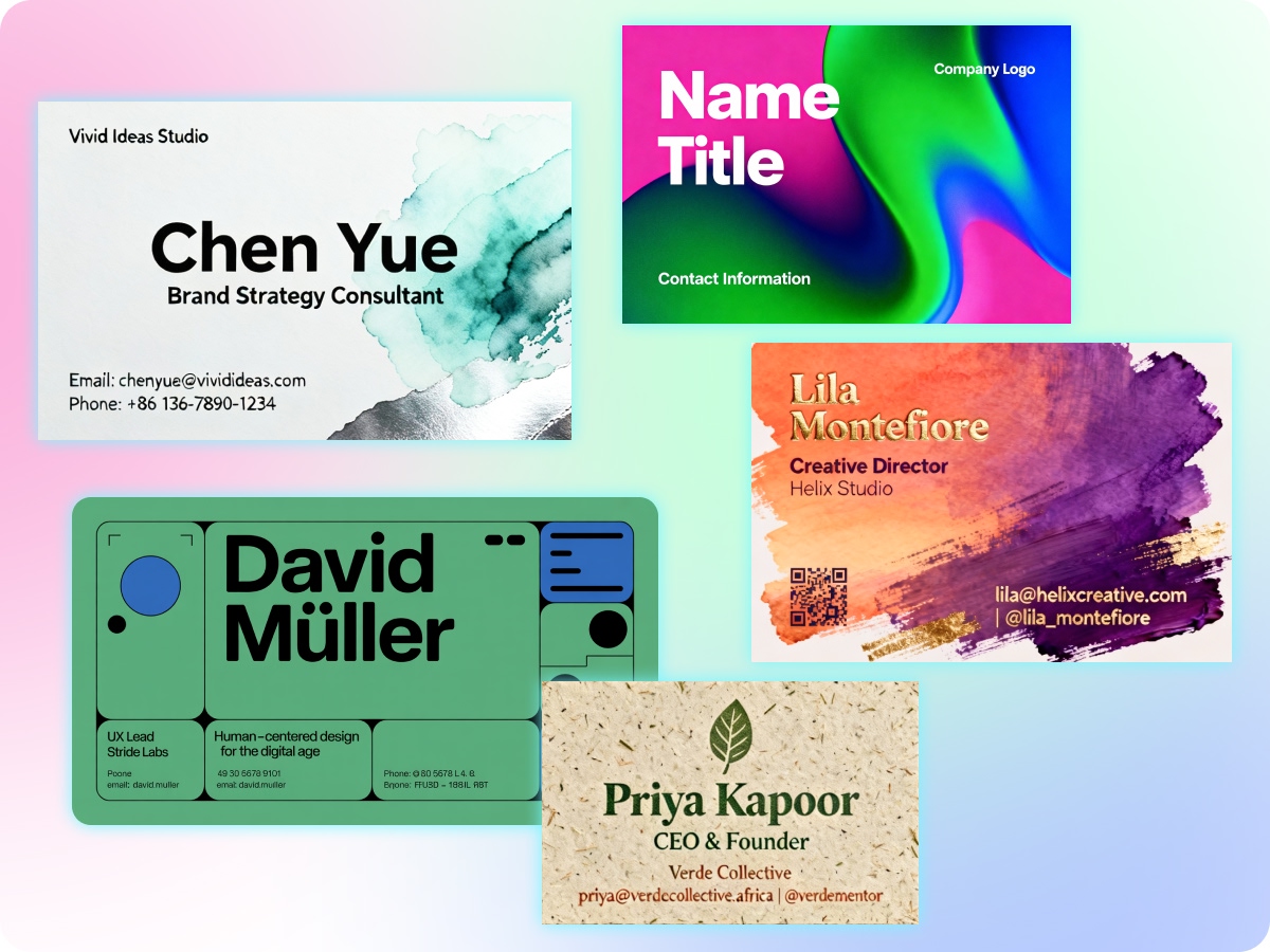 Professional Quality Visiting Card Design Suggestions