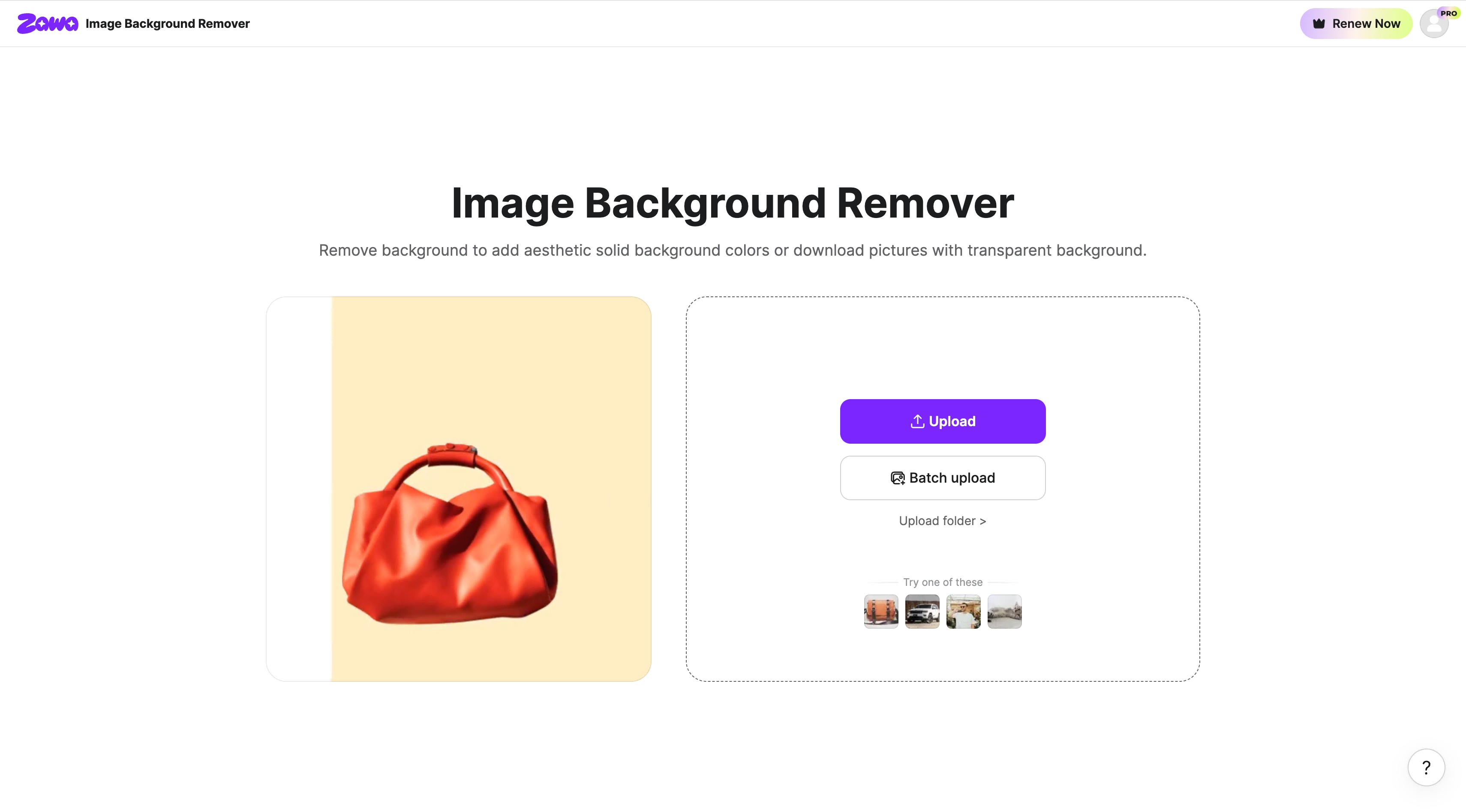 Select the Image Whose Background You Want to Remove