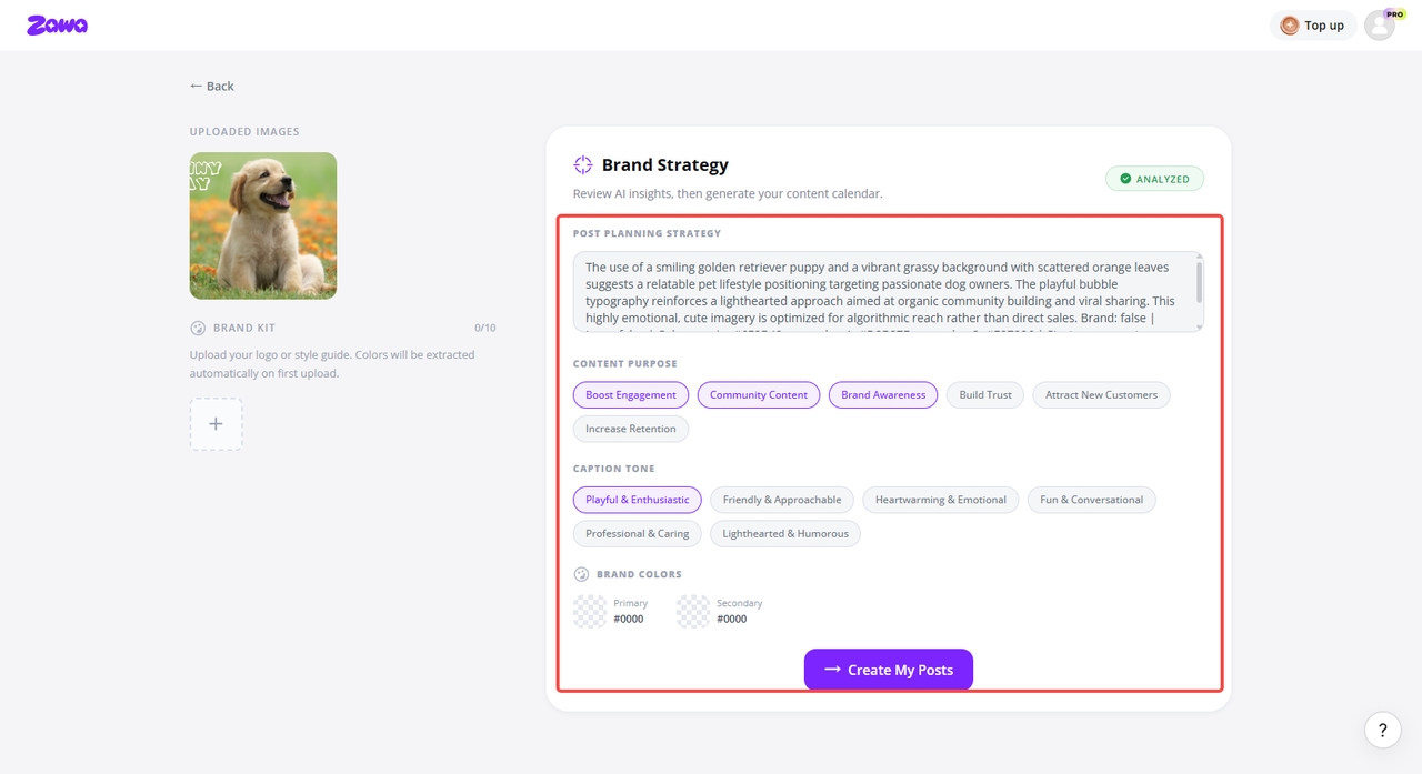 Decide on a post idea