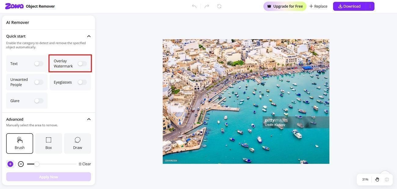 overlay watermark zawa feature