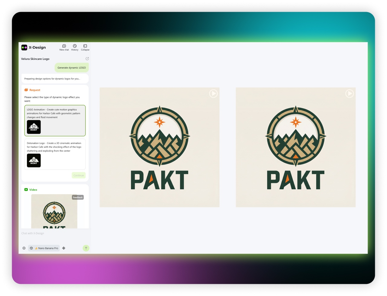 Instant Preview animated logo