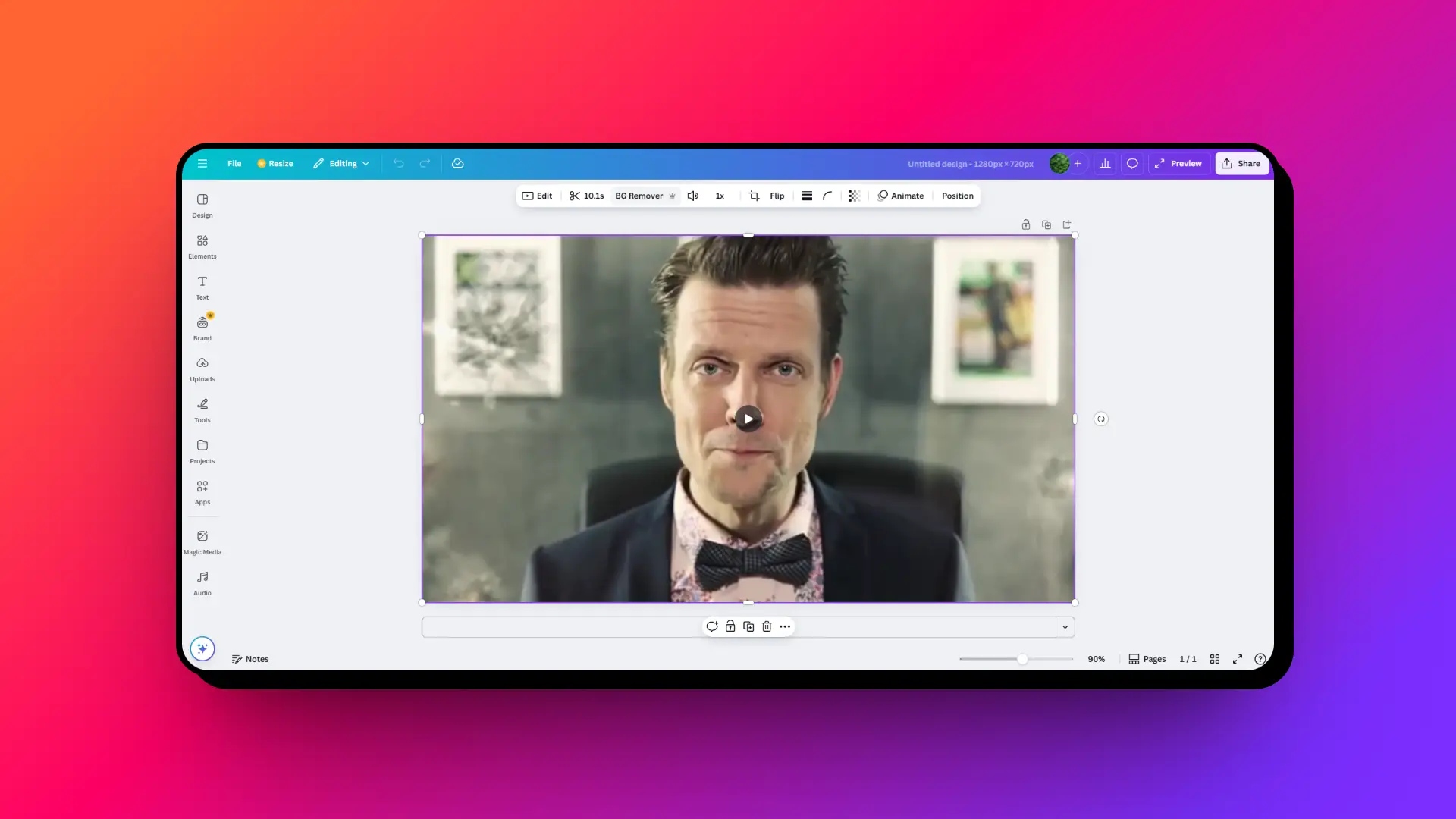 Open Canva Background Remover