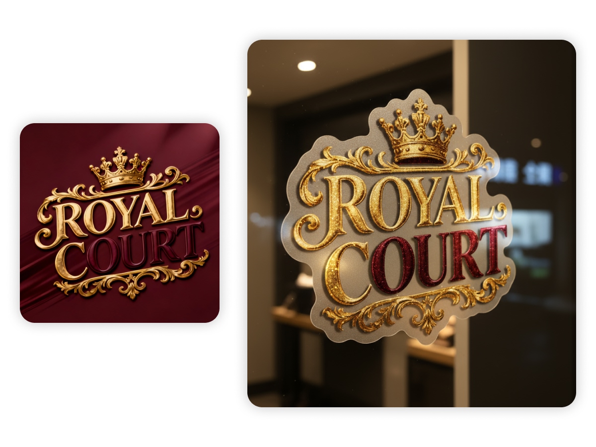 Logo on Product stickers