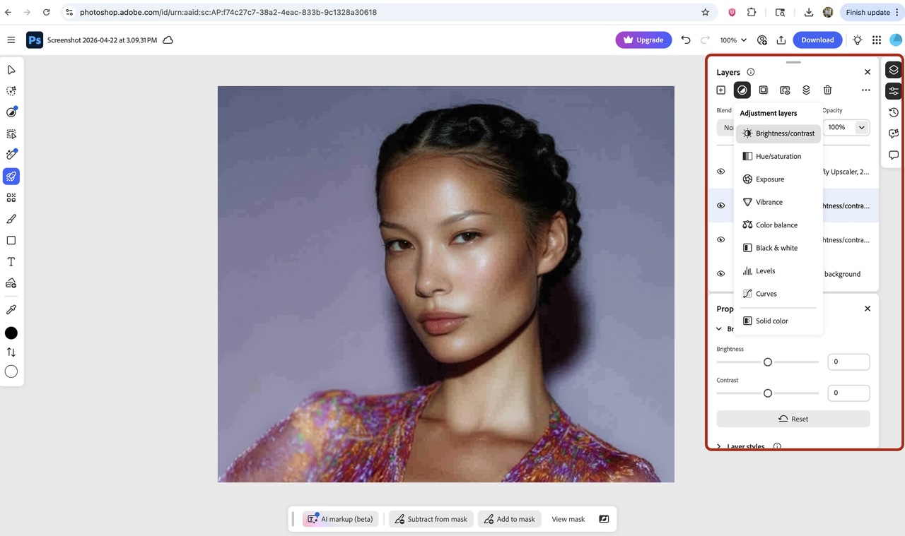 increase brightness/contrast
