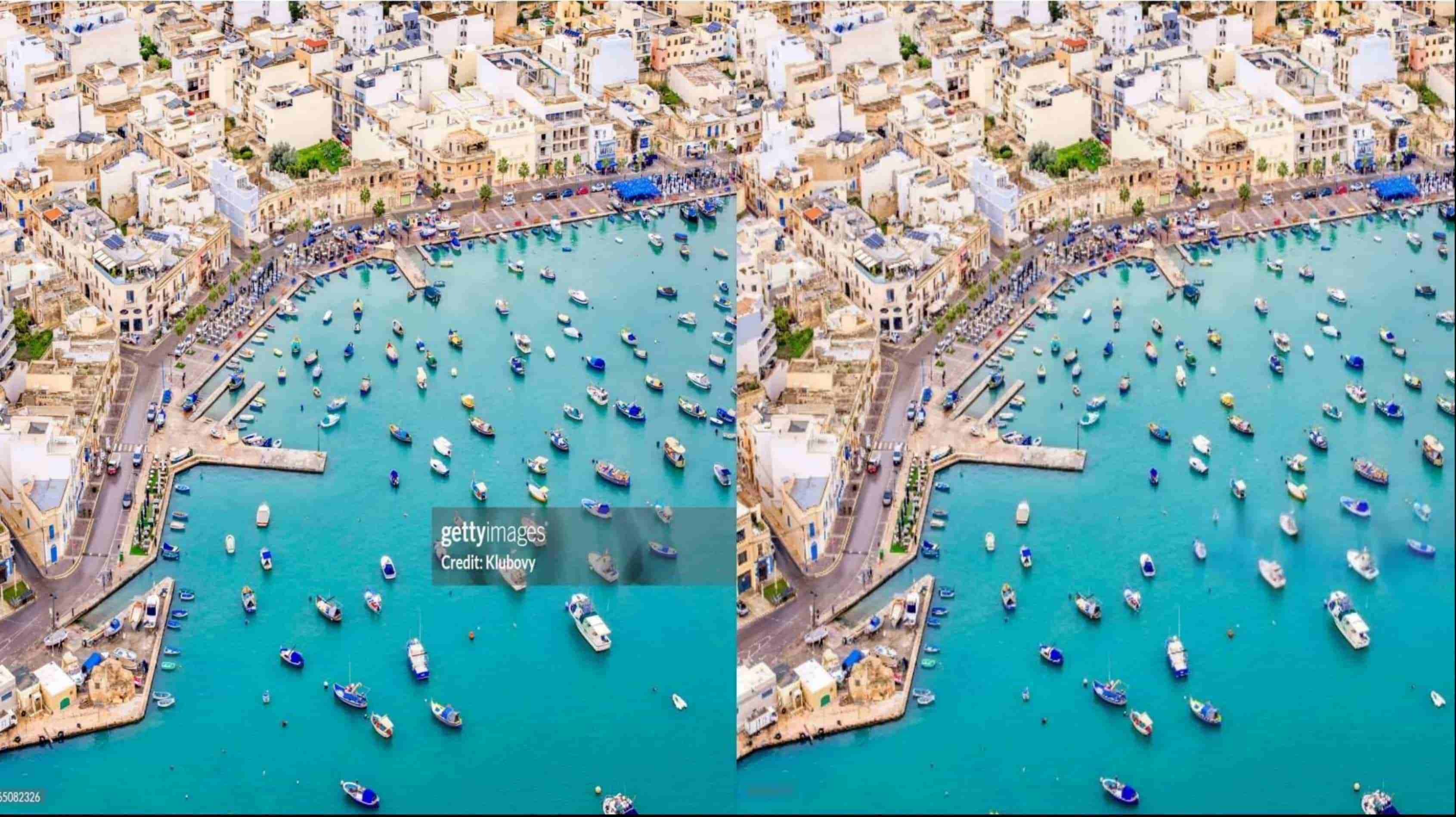 Before and After Removing the Getty Images Watermark