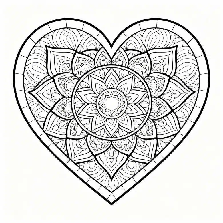 coloring pages valentines