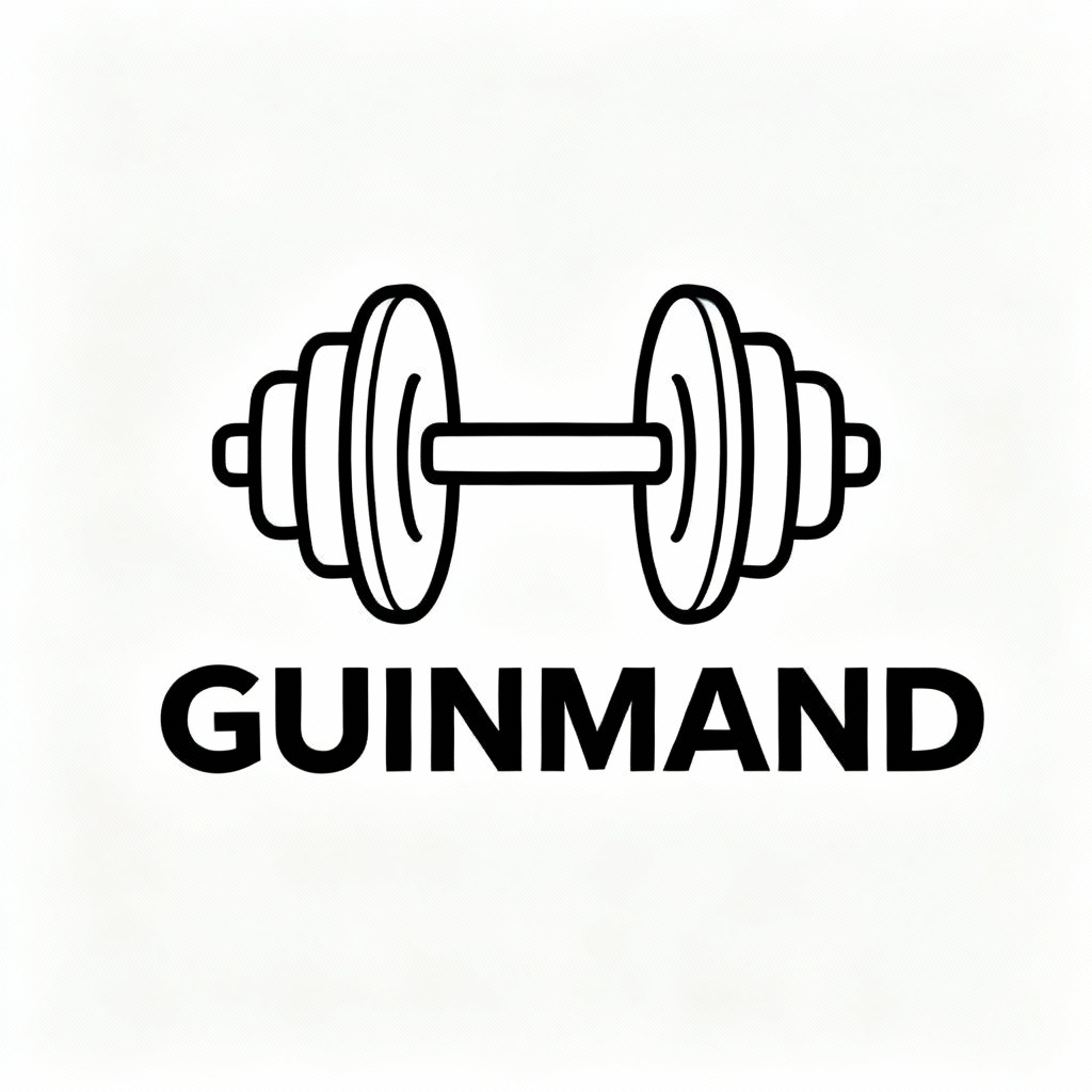 minimalist line-art gym logo 1