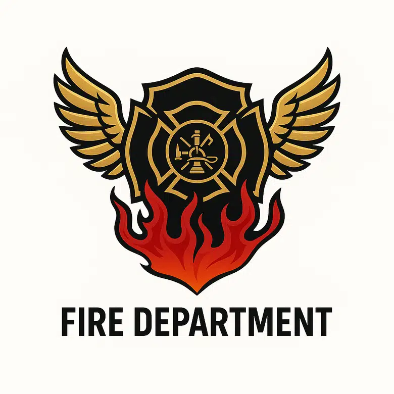 fire department logo with eagle