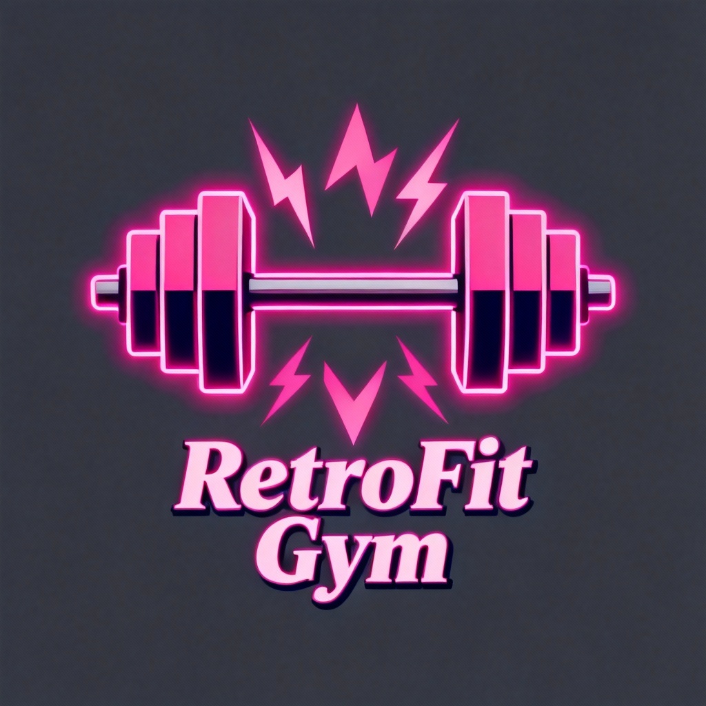 retro gym logo 3