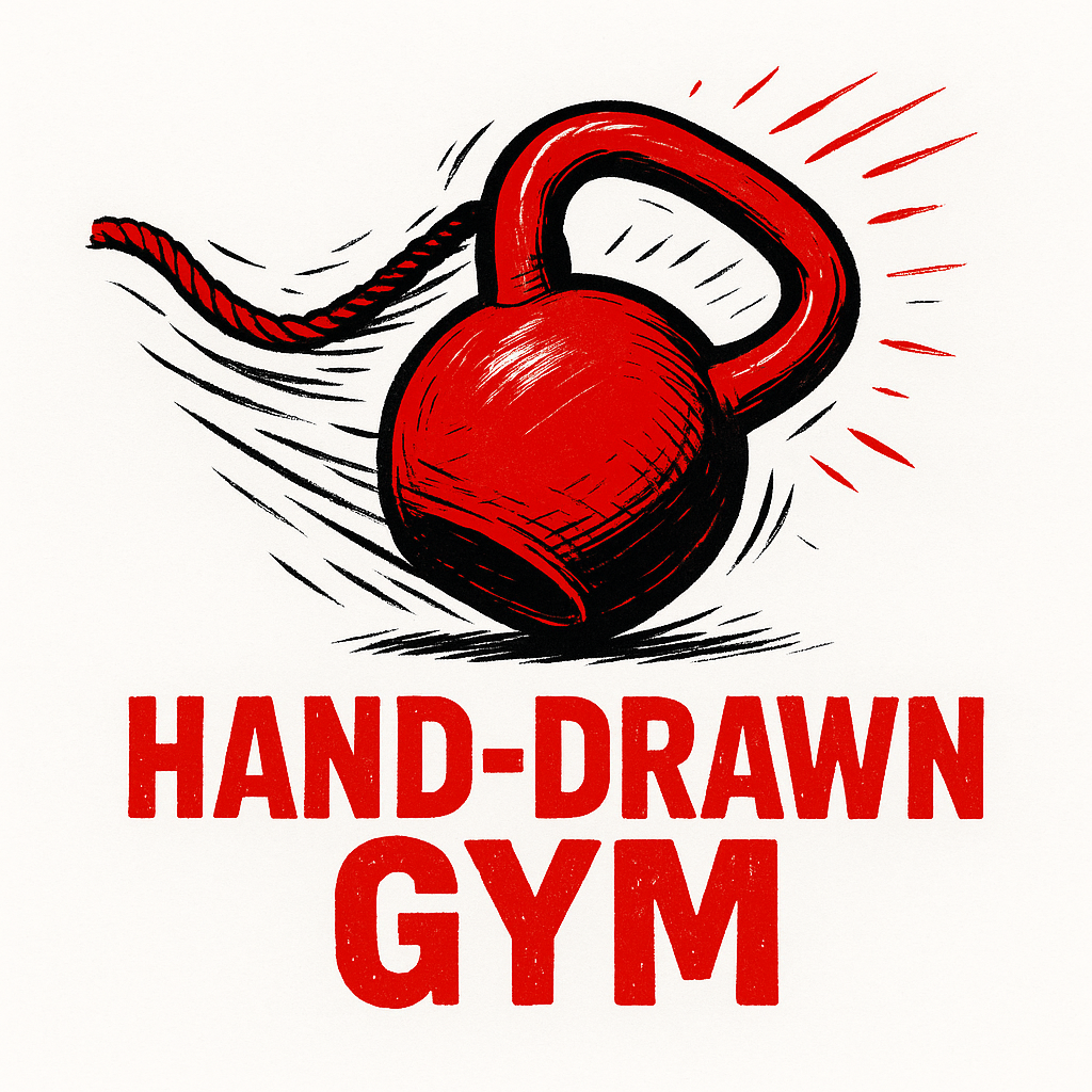 hand-drawn gym logo 4