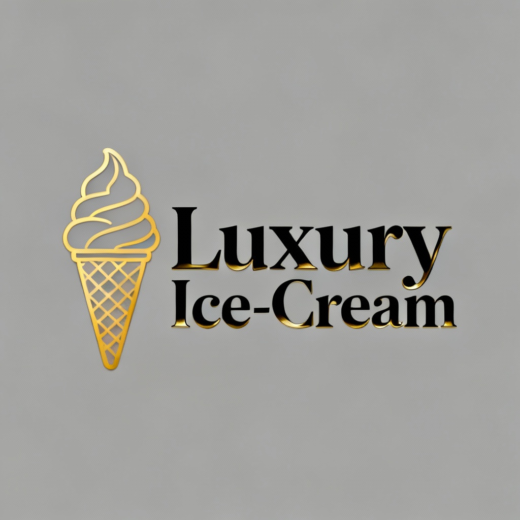 luxurious ice-cream logo 2