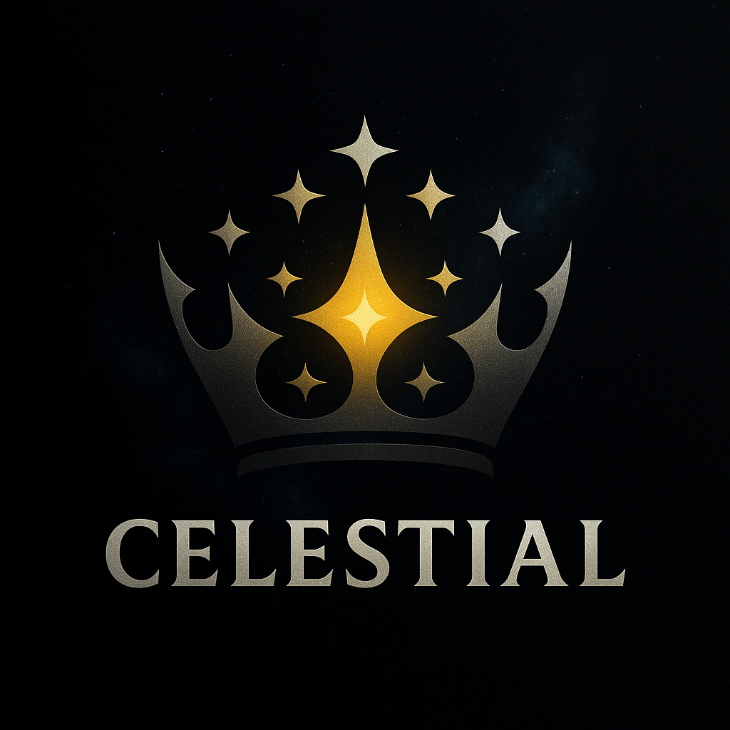 celestial-themed logo