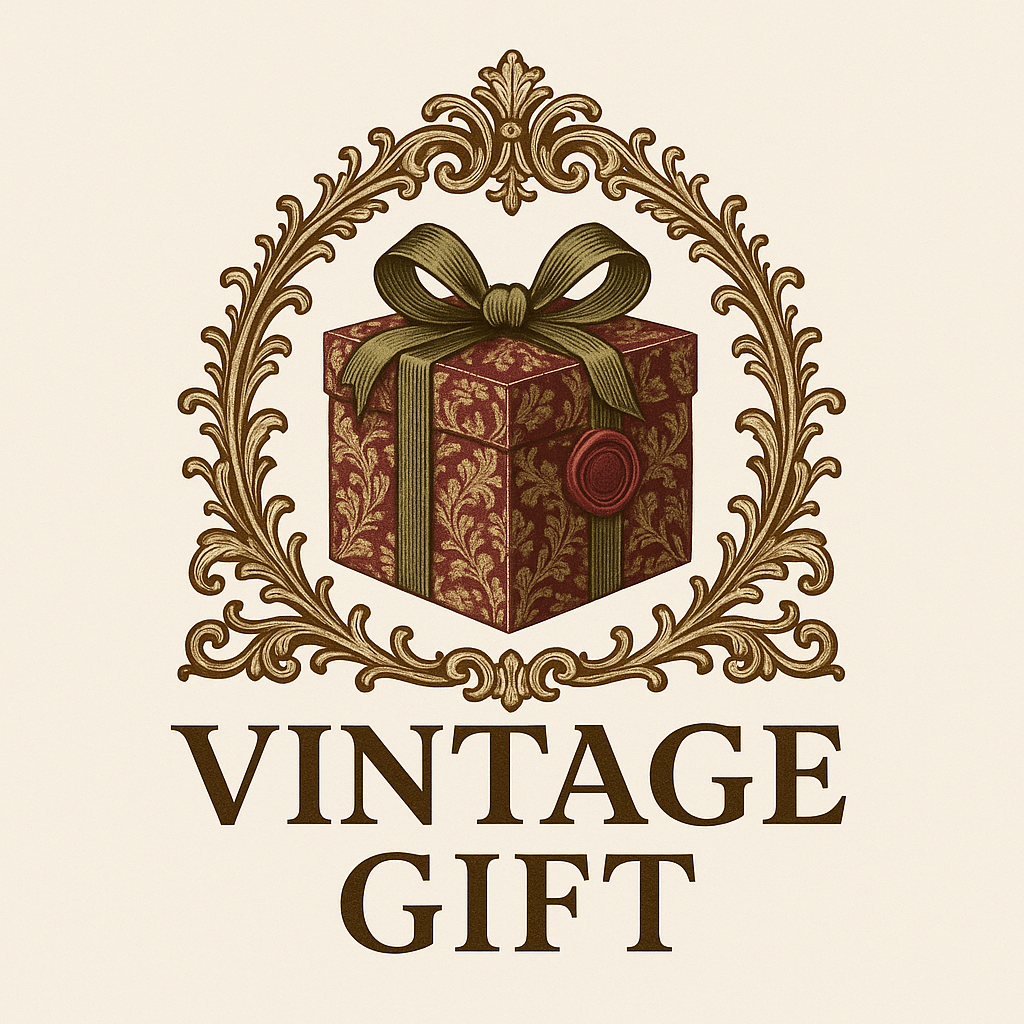 a vintage gift logo