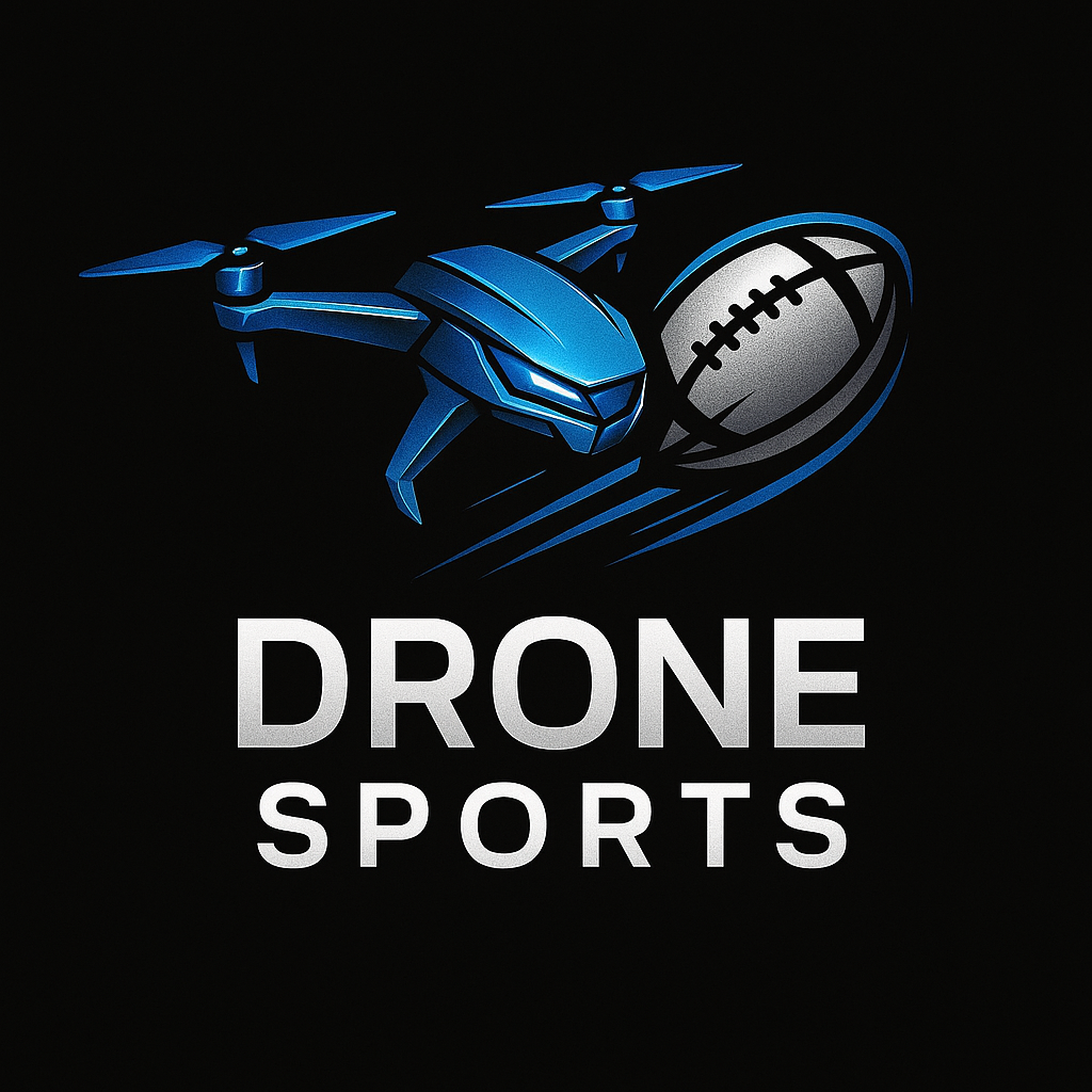 futuristic drone holding a football