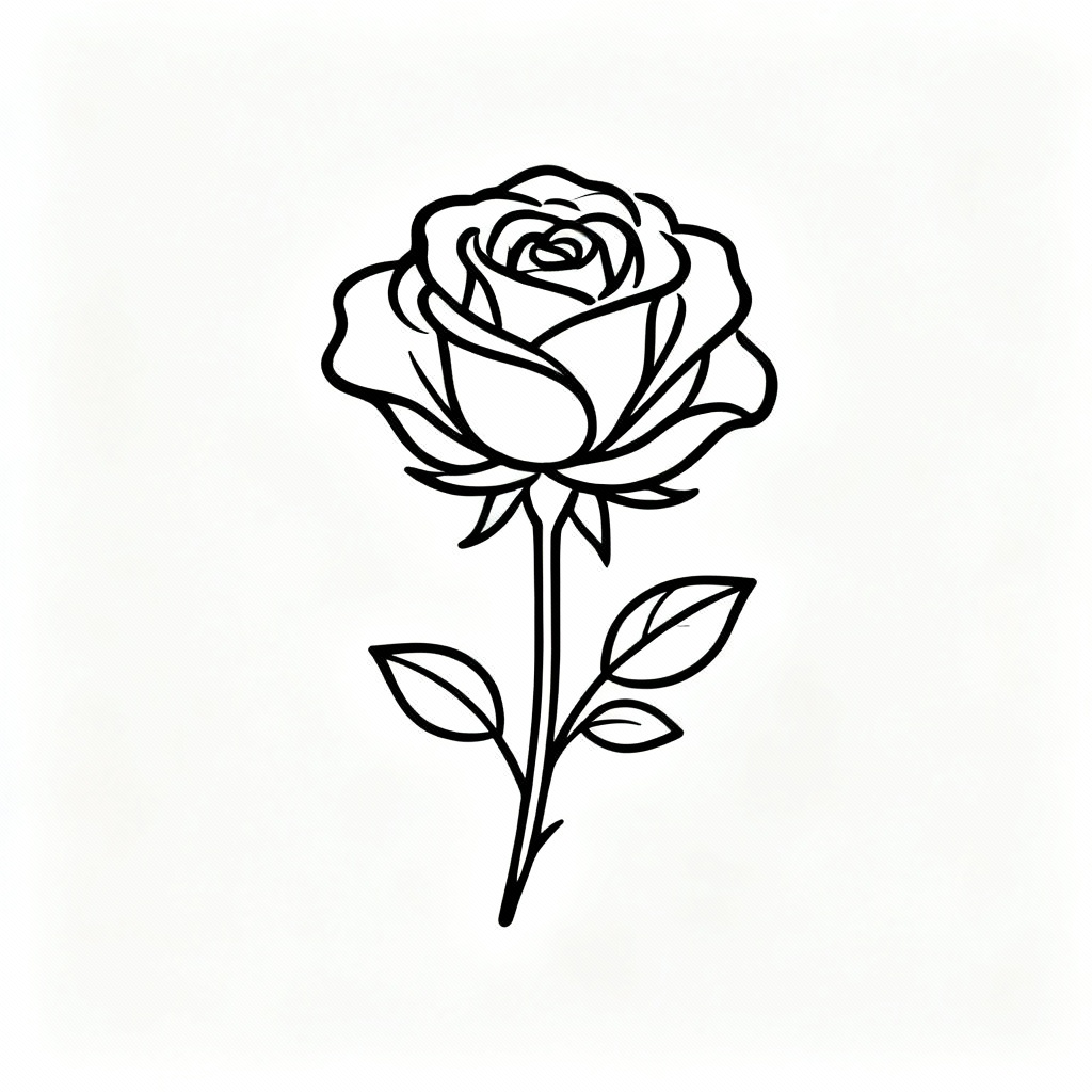 a minimalist line art flower shop logo 