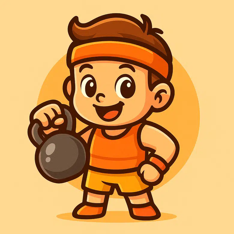 playful gym mascot logo 4