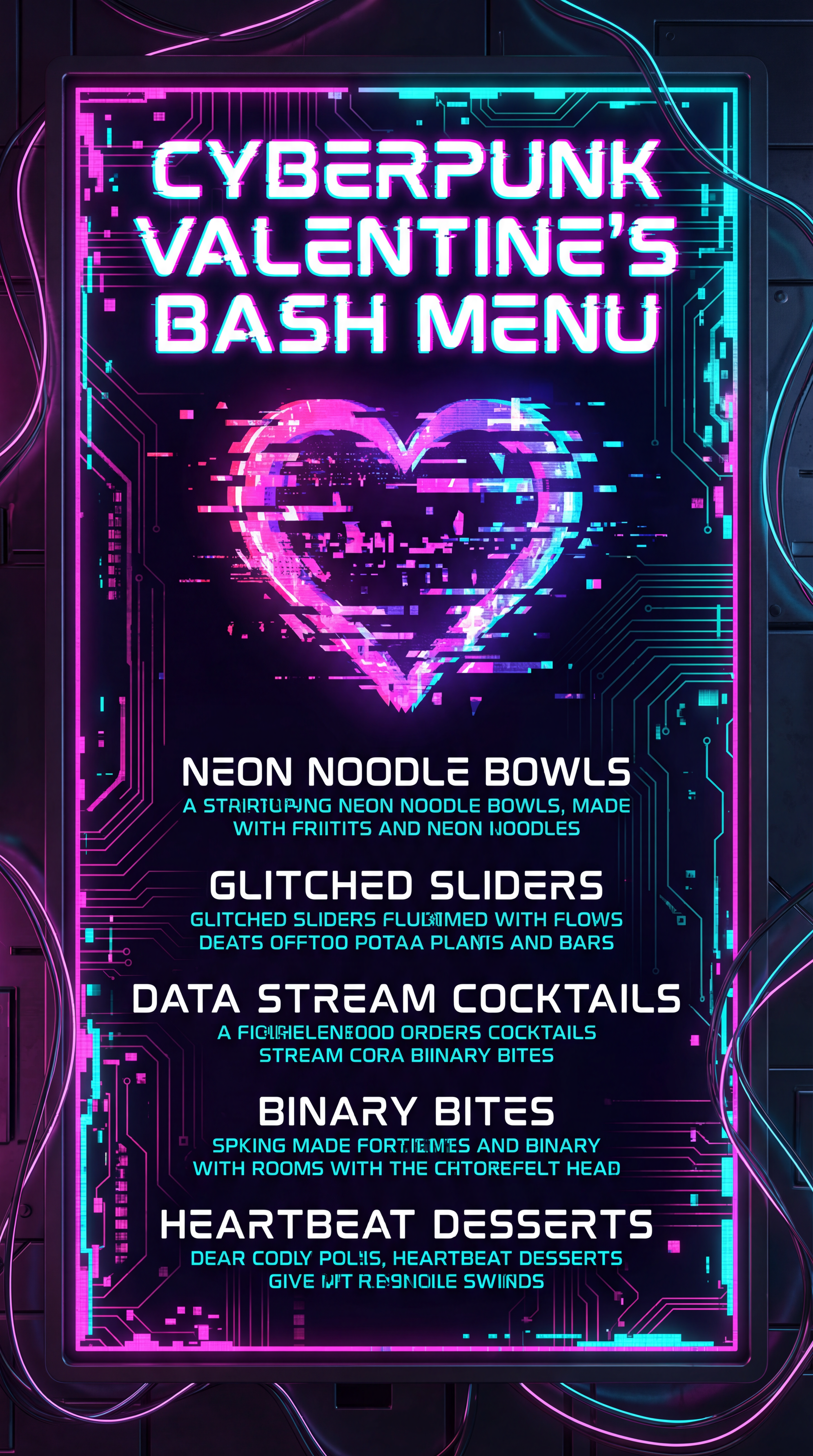 Valentine’s Day Menu 