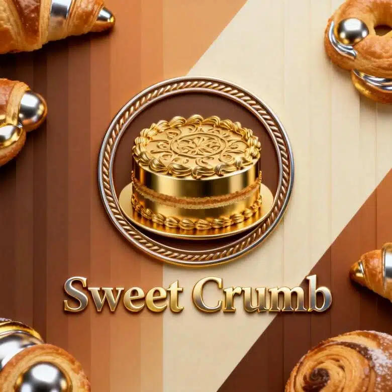 3D emblem bakery logo 2