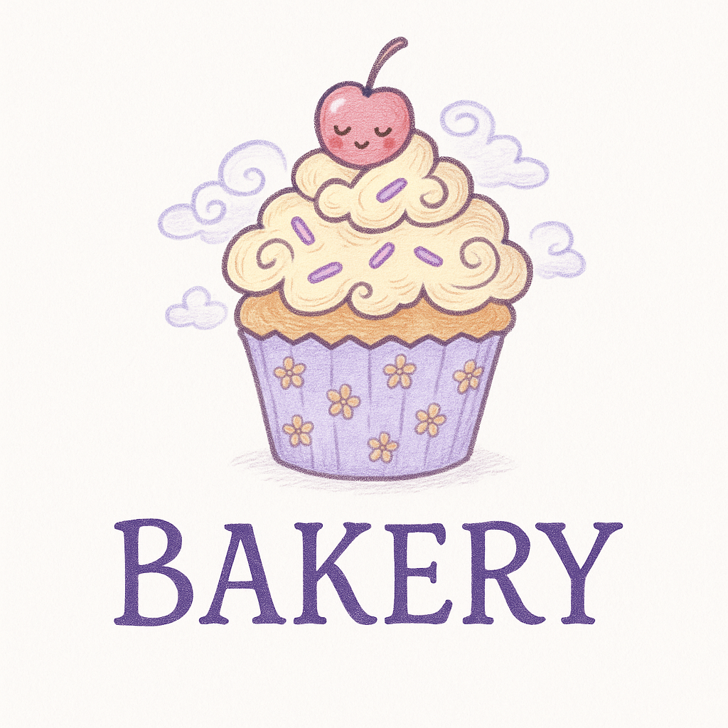 hand-drawn bakery logo 1