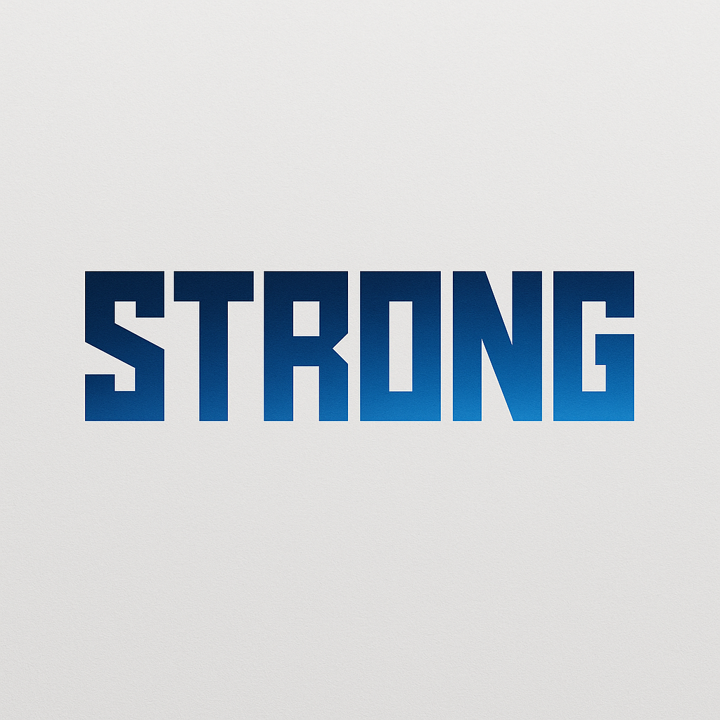  strong block font logo 
