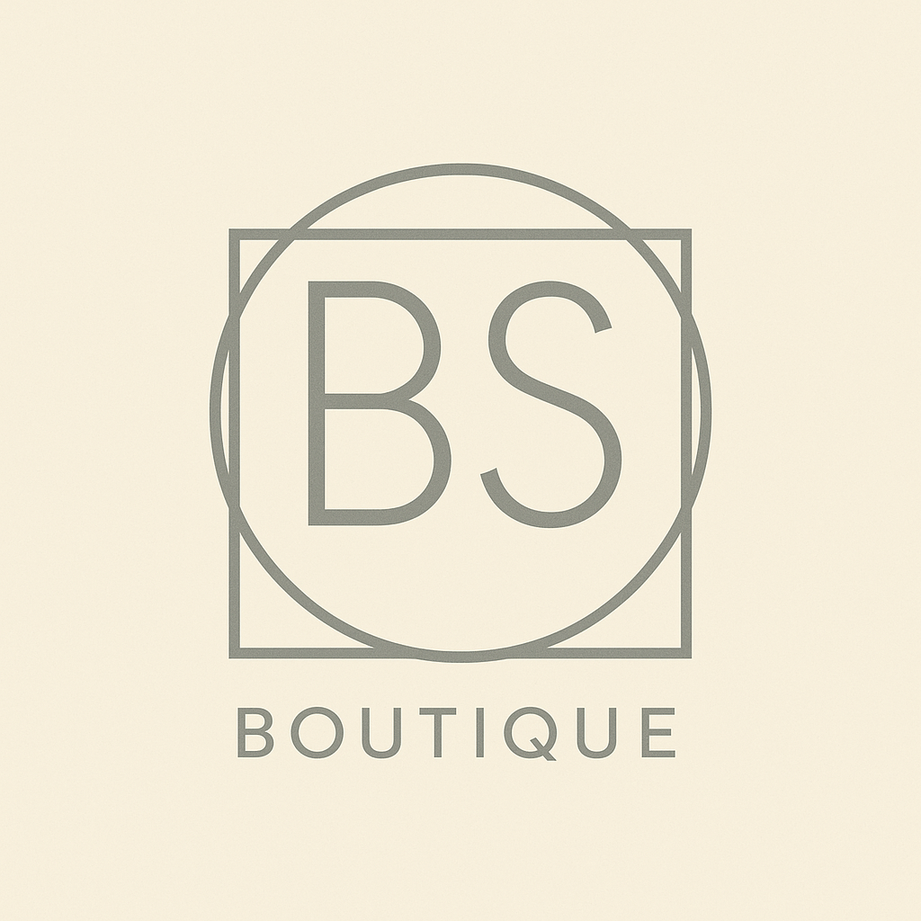 a minimalist boutique shop logo