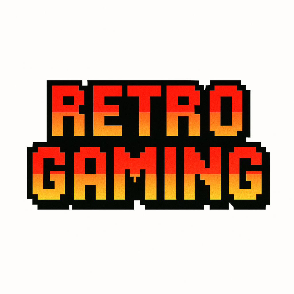 pixel-style font logo 