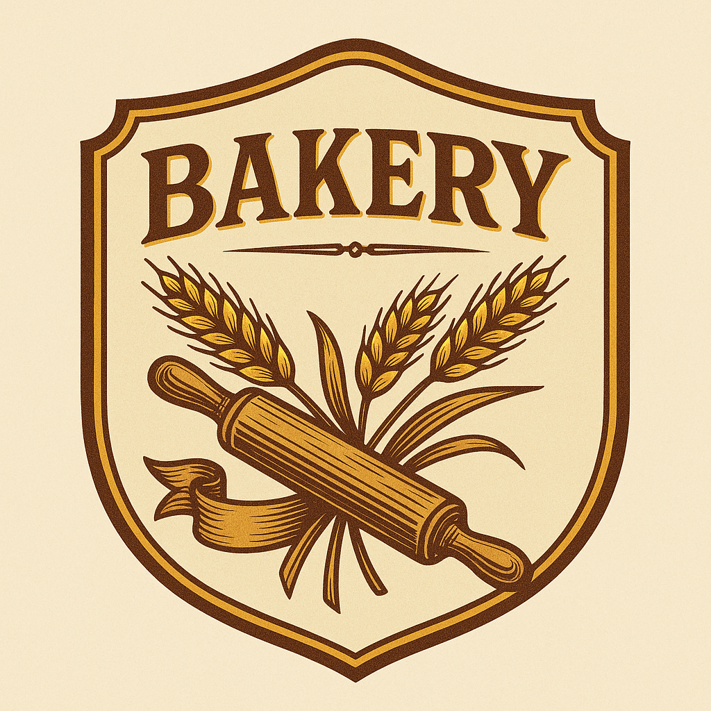 vintage badge-style bakery logo 1