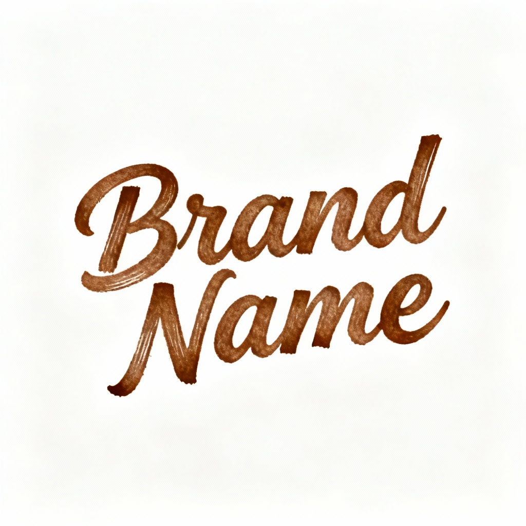 hand-drawn font logo with imperfect 