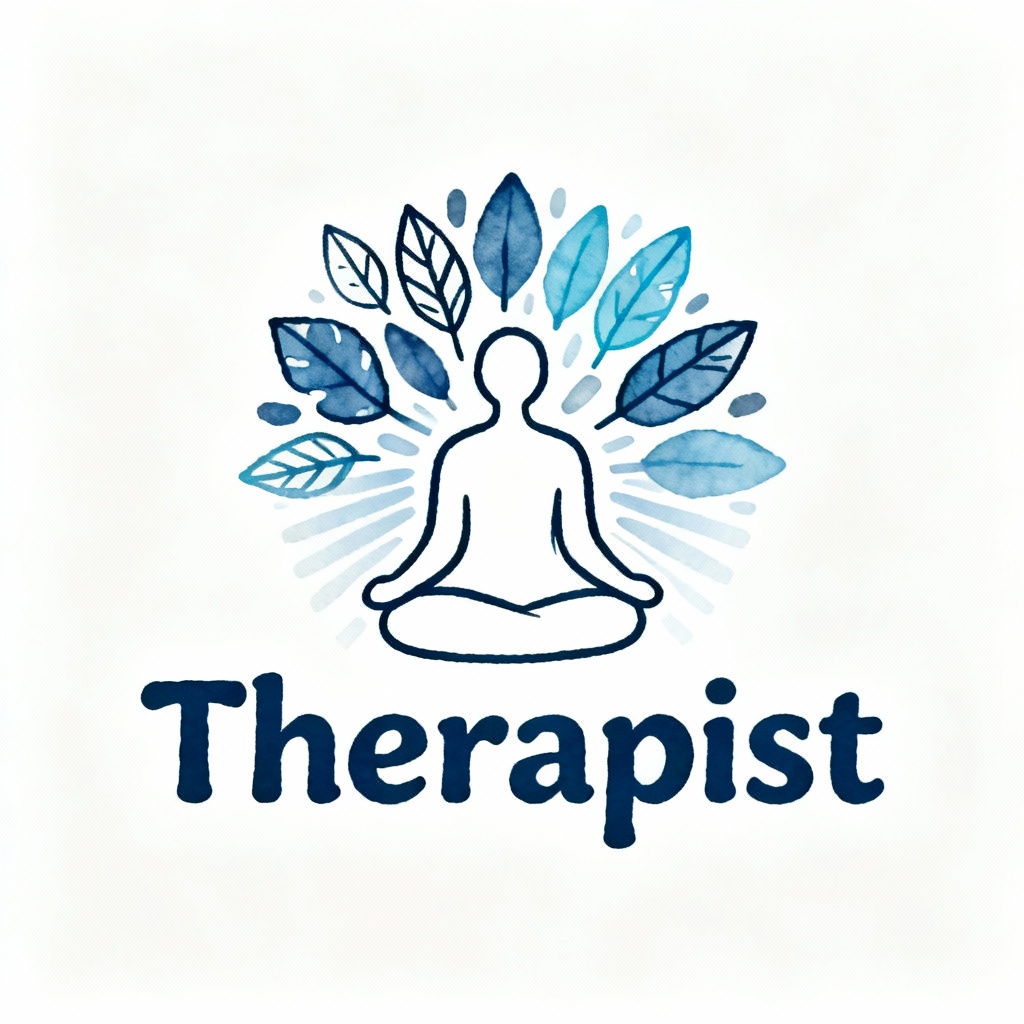 Hand-drawn therapist logo 02