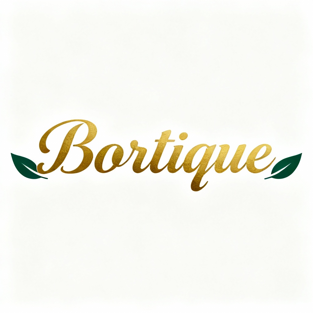 a hand-lettered boutique shop logo