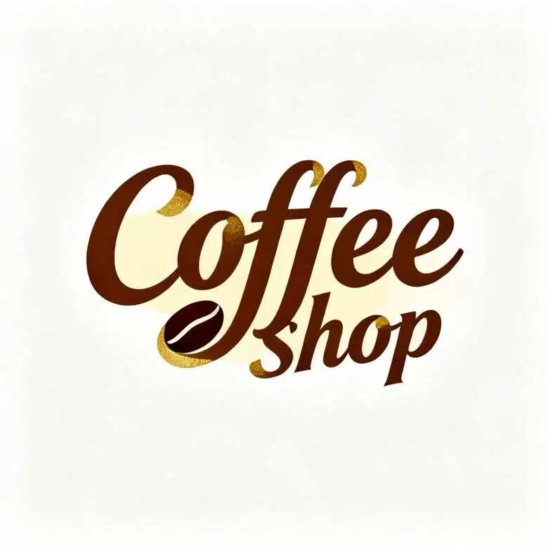 Hand-lettered coffee shop logo 04