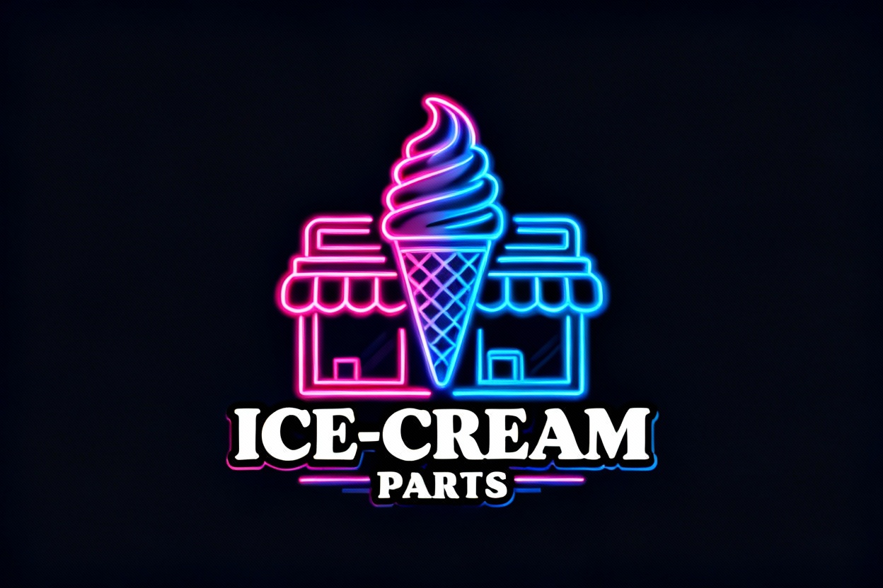 retro ice-cream parlor logo 1