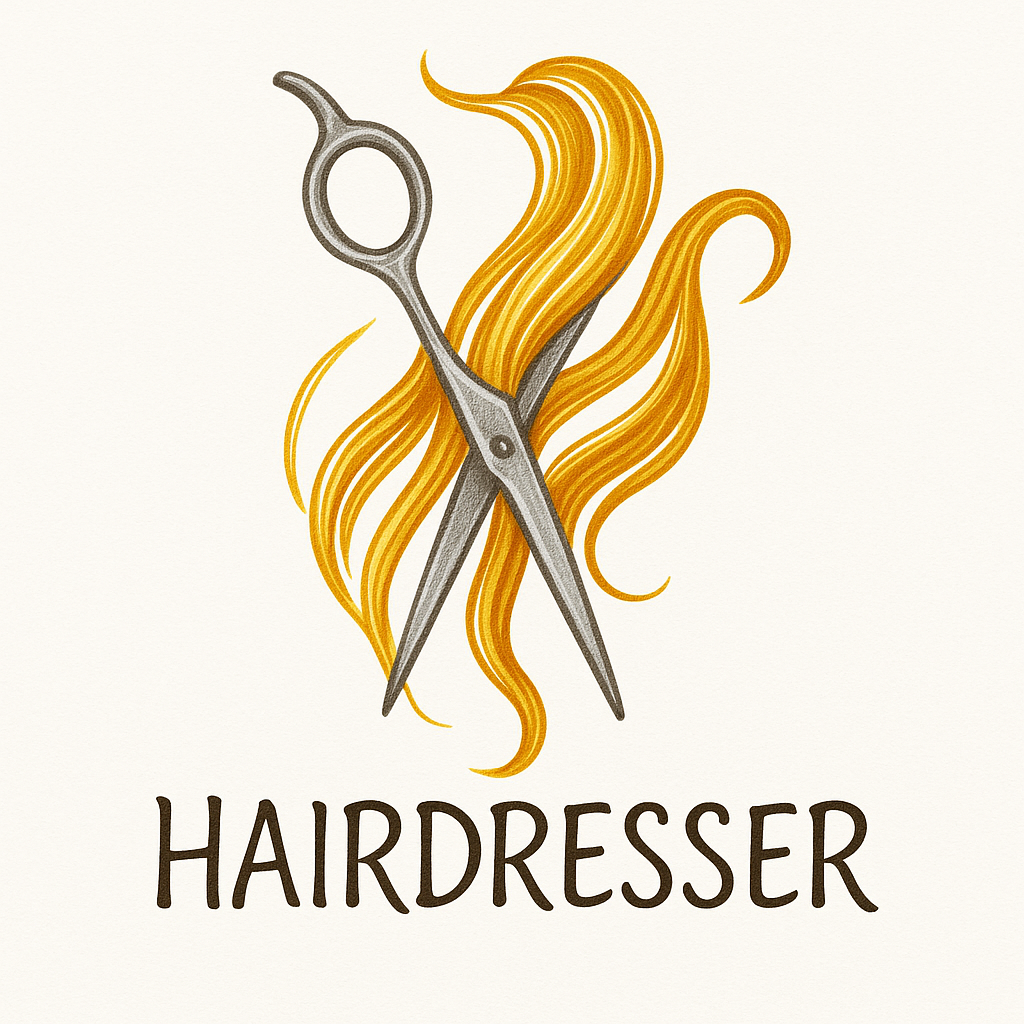 Hand-drawn hairdresser logo 04
