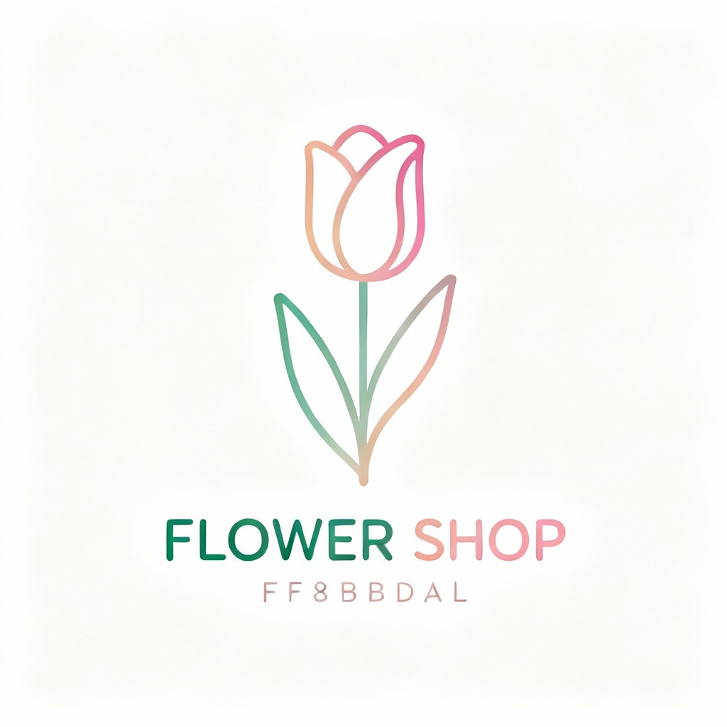 minimalist flower shop logo 3