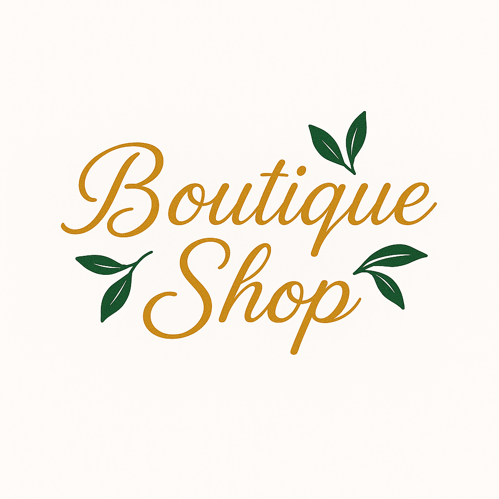 a hand-lettered boutique shop logo1