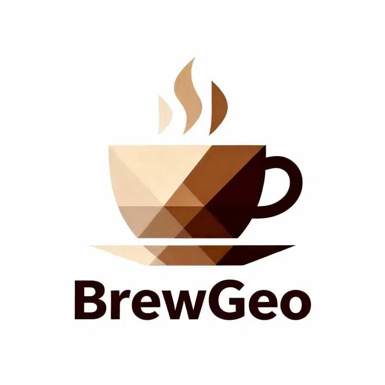 Abstract modern geometric coffee logo 01