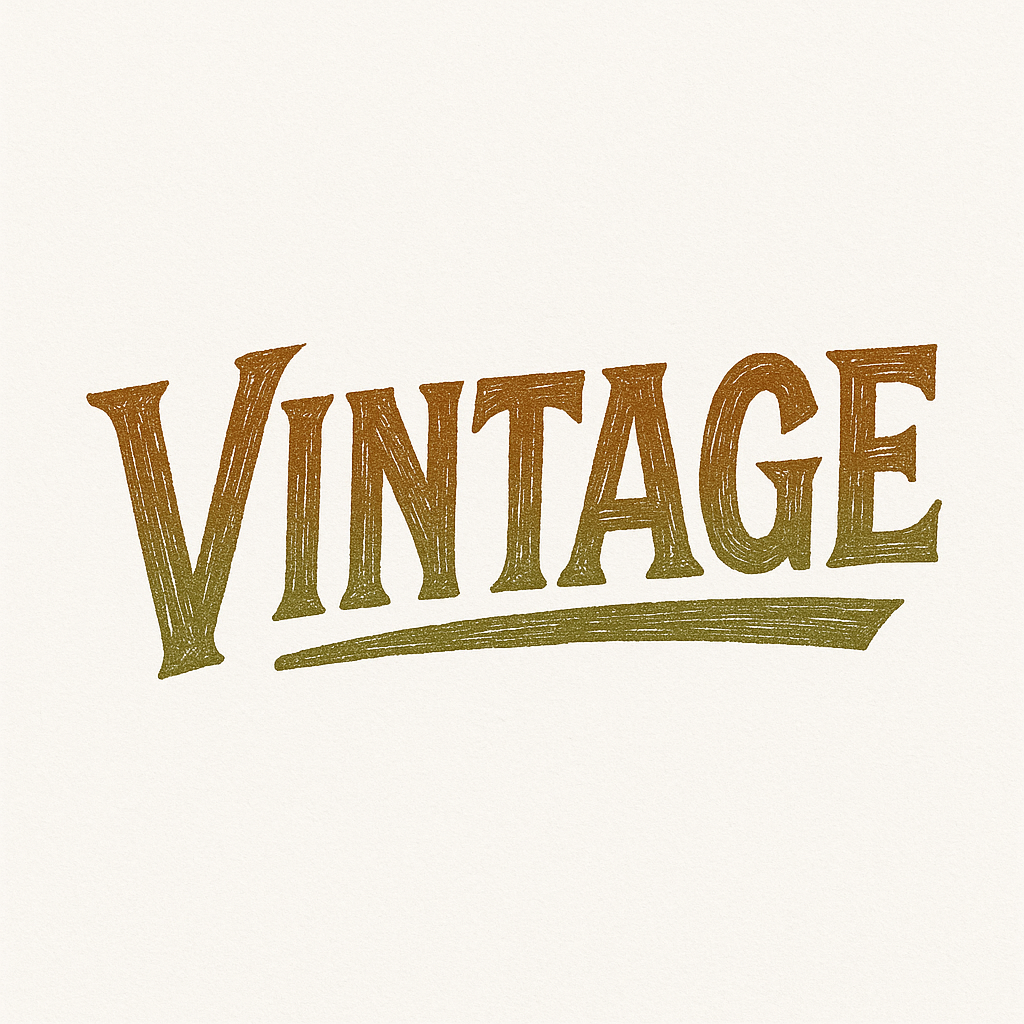 vintage hand-painted 1