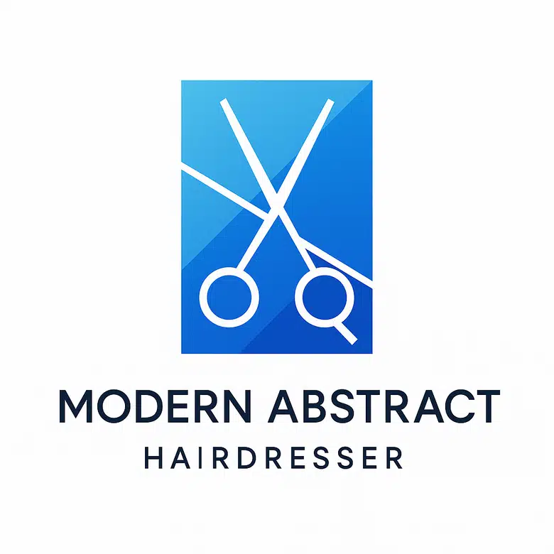 Modern abstract hairdresser logo 02