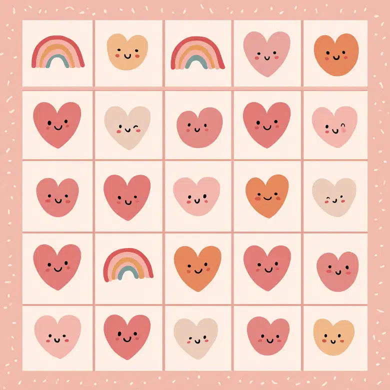 valentine bingo templates