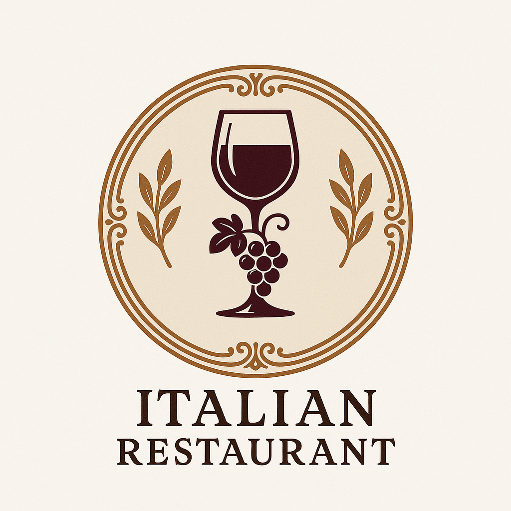  badge-style Italian restaurant logo33